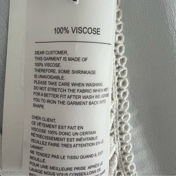 Kaffe White Flowy Dress - Size L (40) - Picture 4 of 7